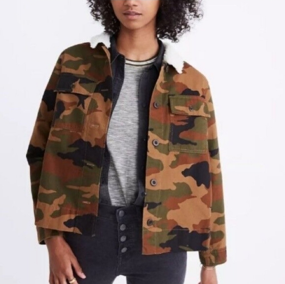 Madewell Northward Camo Army Jacket Bunny Rabbit Camo
